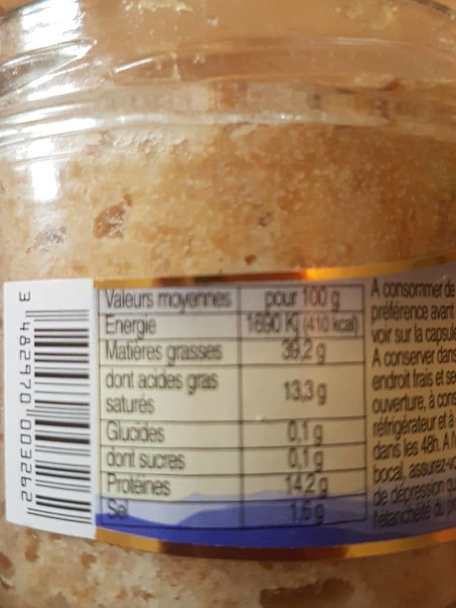 Open Food Facts Rillettes de porc packshot