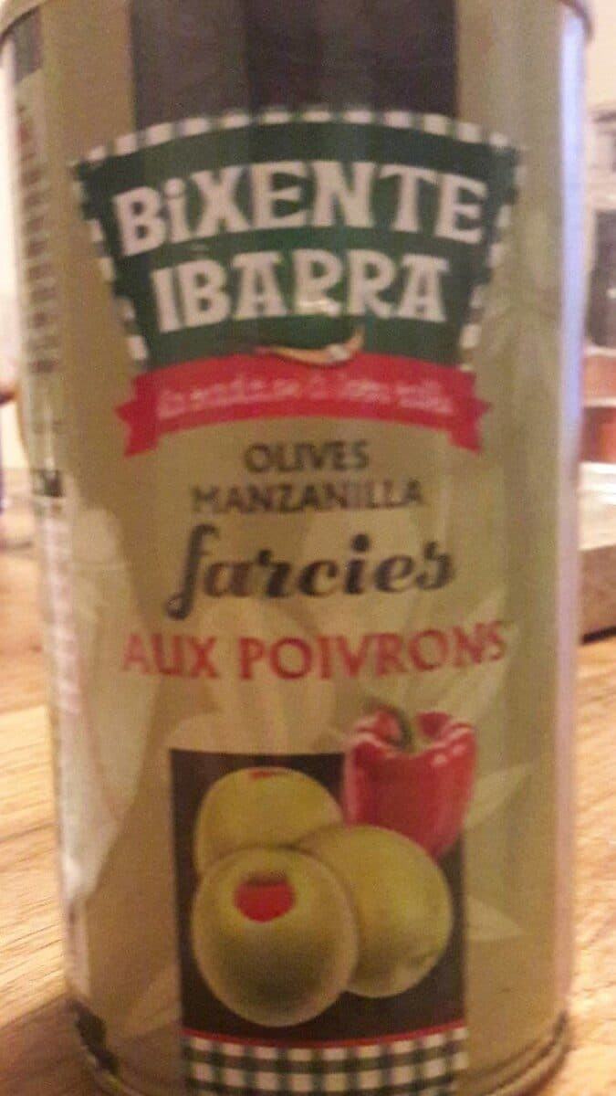Bixente Ibarra Olives manzanilla farcies aux poivrons packshot