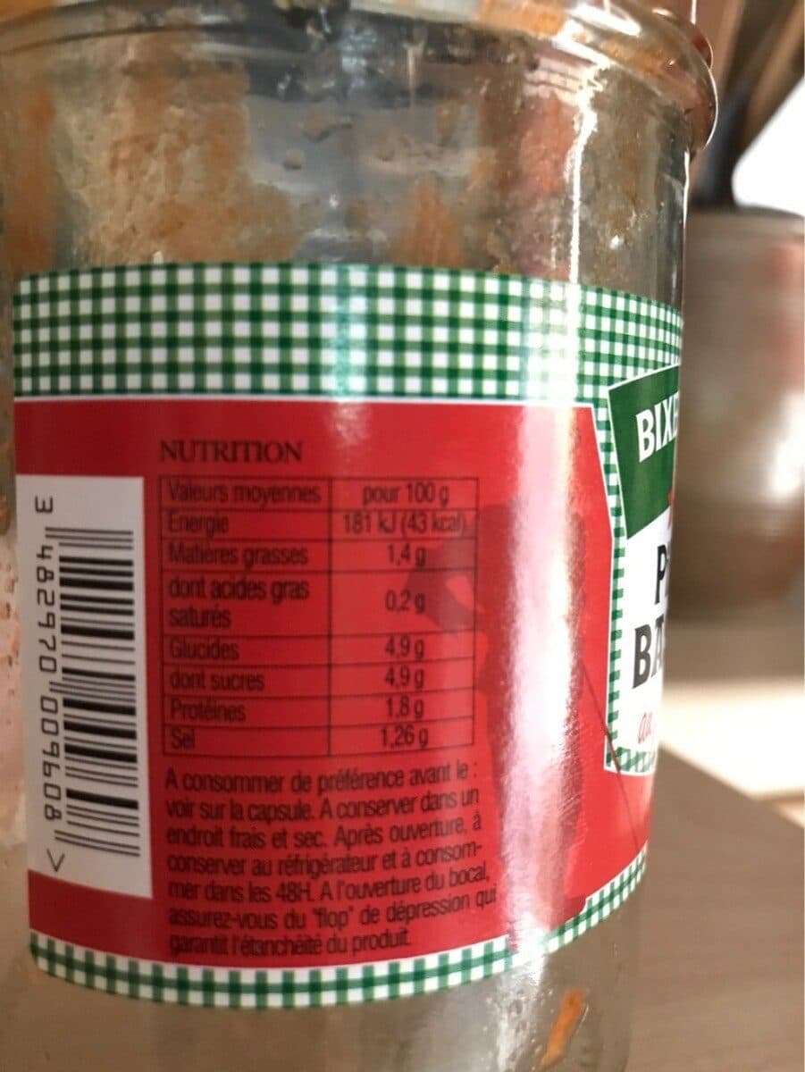 Bixente Ibarra Piperade Basquaise packshot