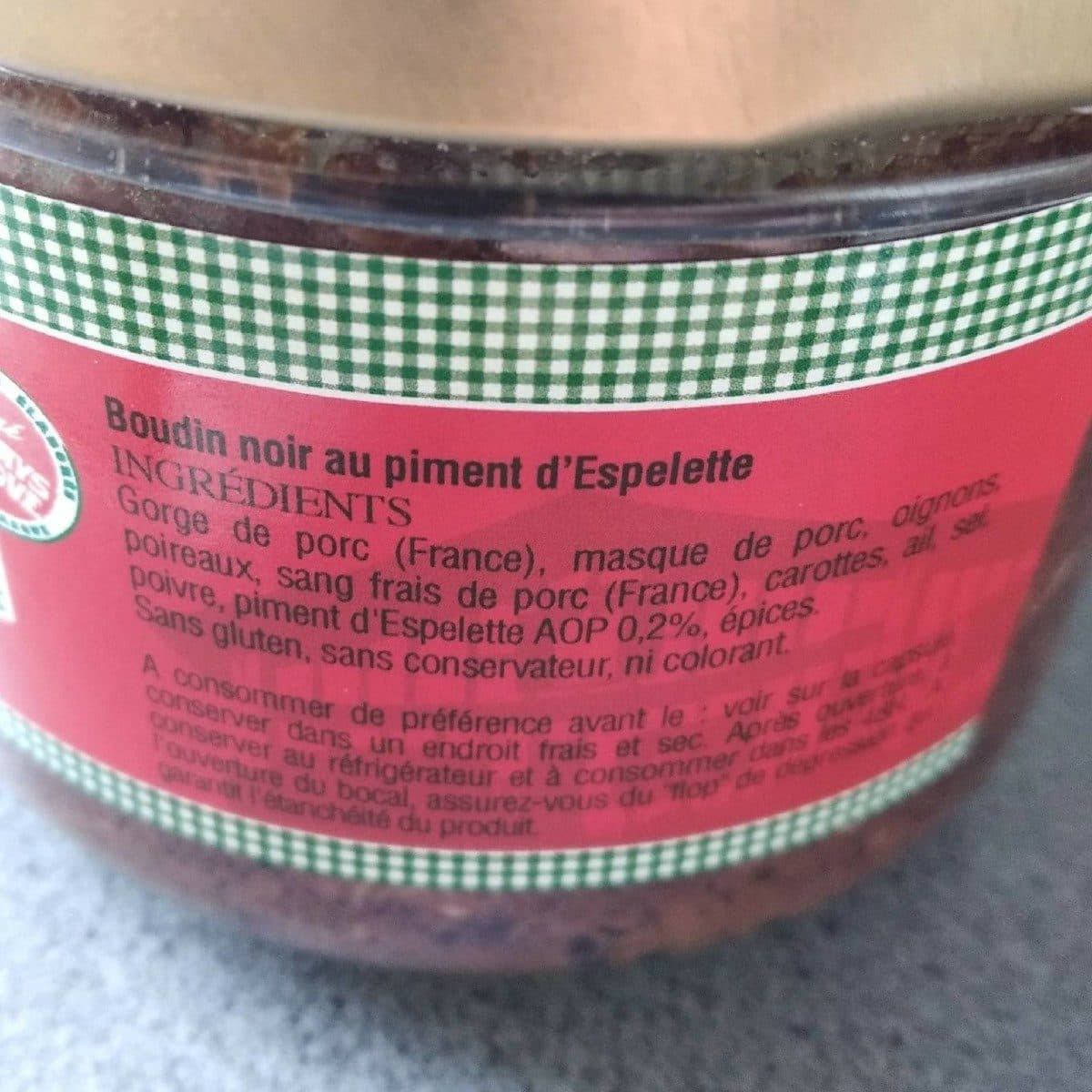 Bixente Ibarra Boudin Basque au piment d'Espelette packshot