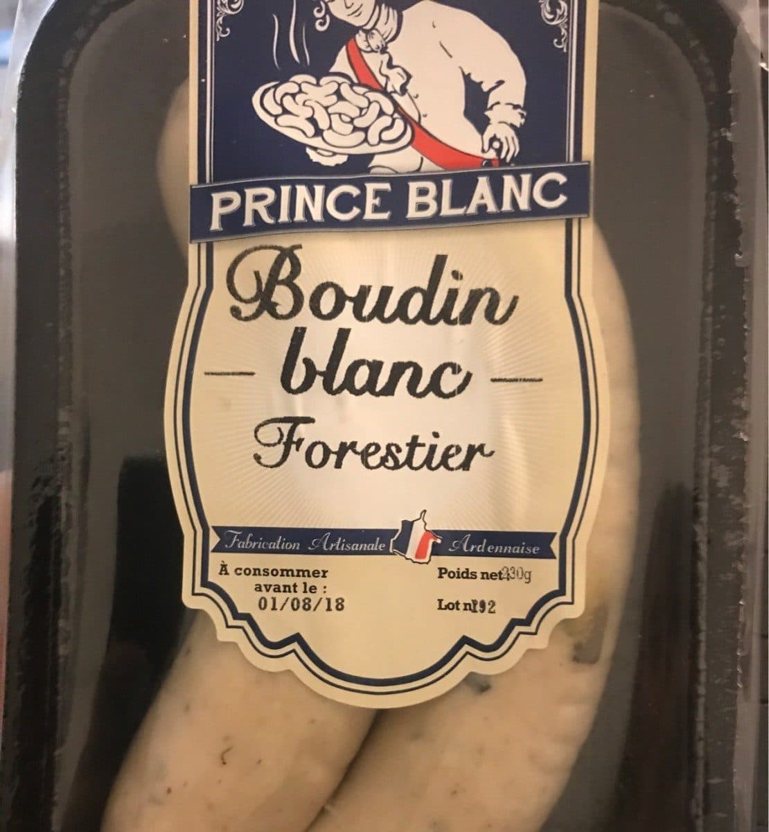 Open Food Facts Boudin blanc Forestier packshot