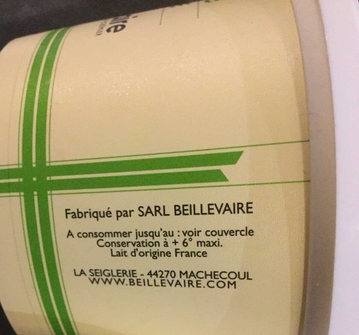 Beillevaire Creme crue packshot