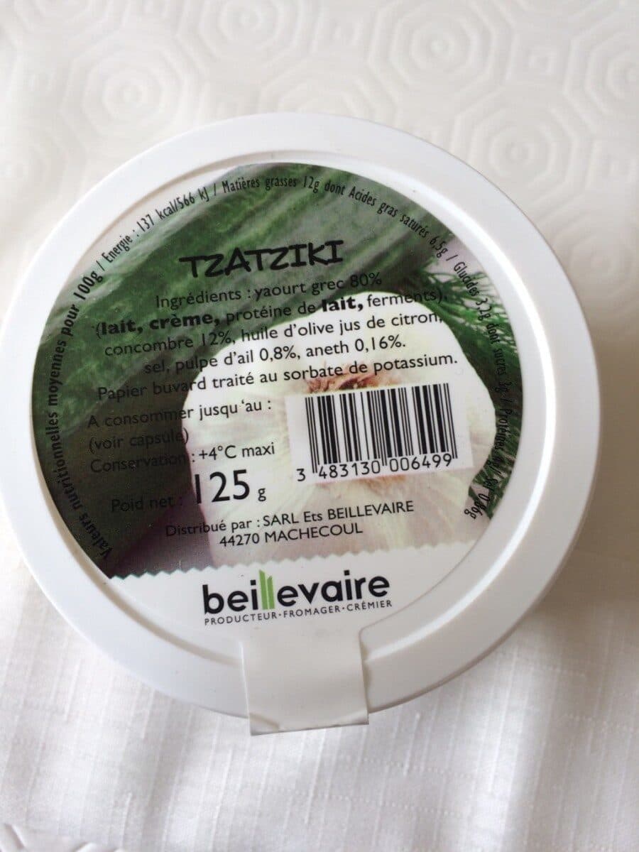 Beillevaire Tzatziki packshot