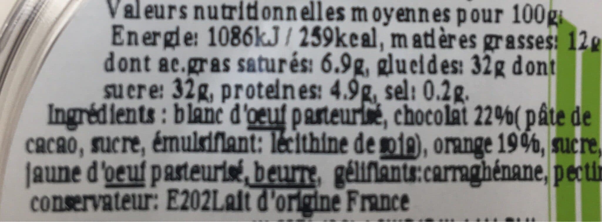 Beillevaire Mousse au Chocolat à l'orange packshot