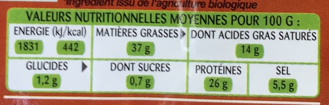 Bonjour Campagne Saucisson sec Bio aux noisettes packshot