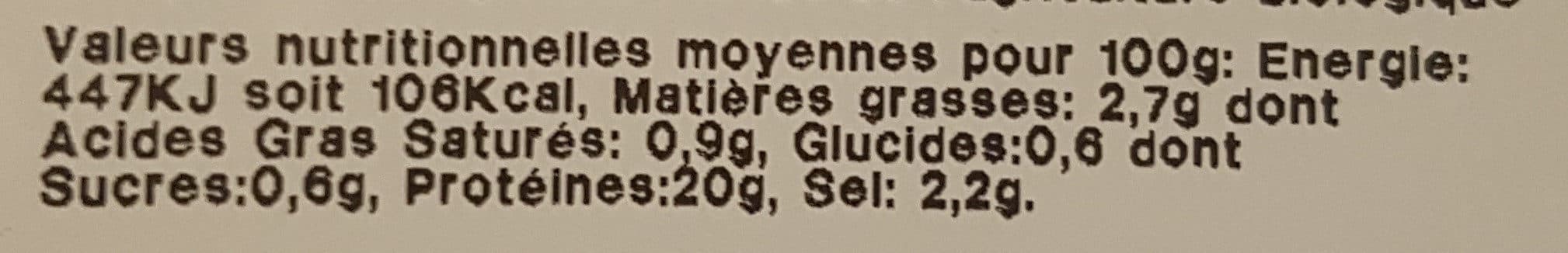 Bioporc Jambon blanc découenné et dégraissé x 3 tranches packshot