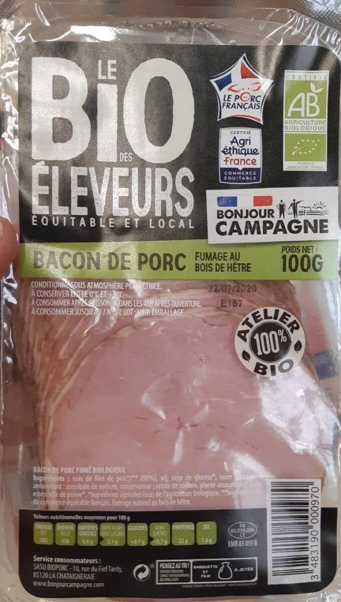 Bonjour campagne Bacon de porc packshot