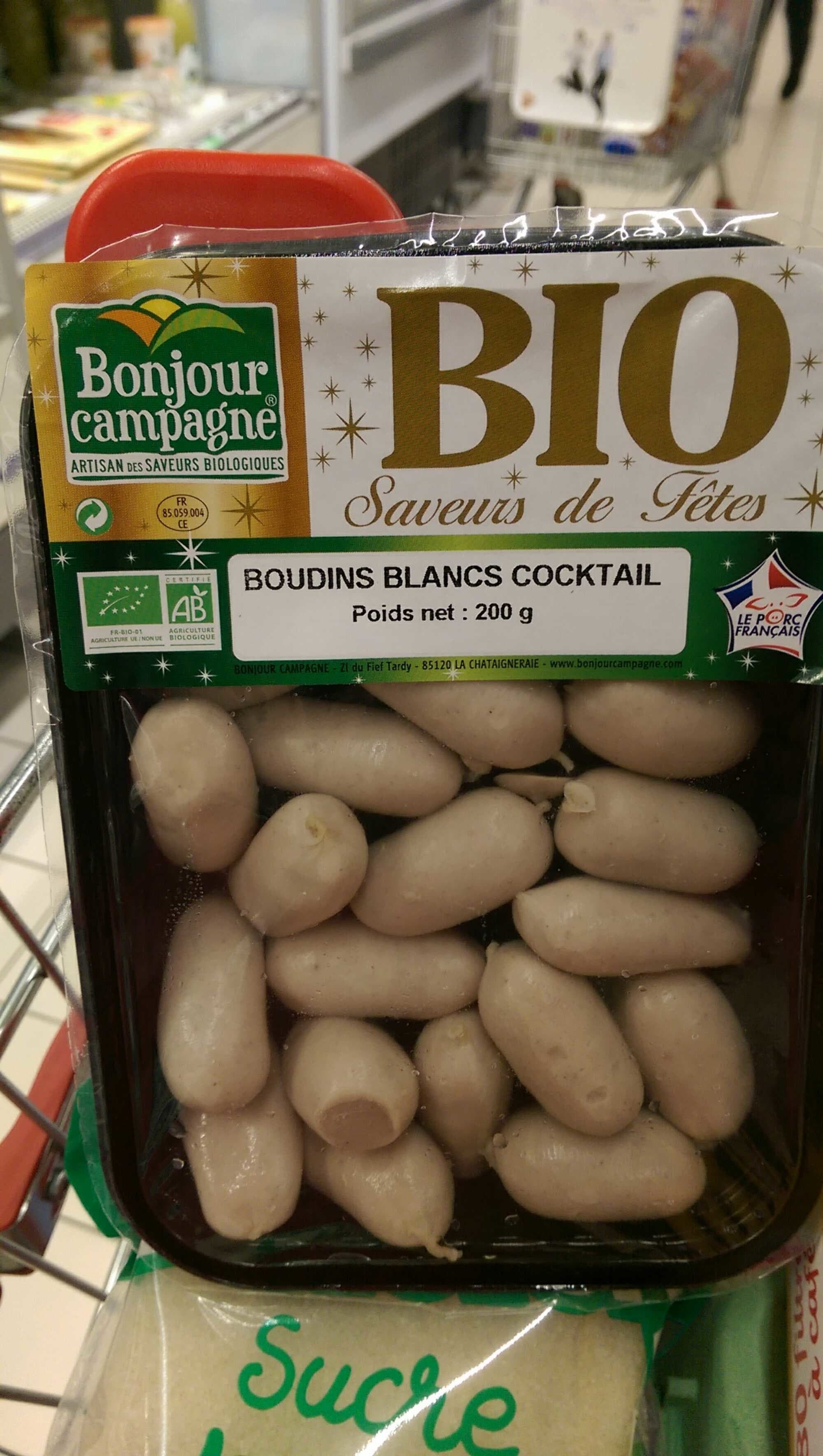 Bonjour Campagne Bio Boudin Blanc Cocktail packshot