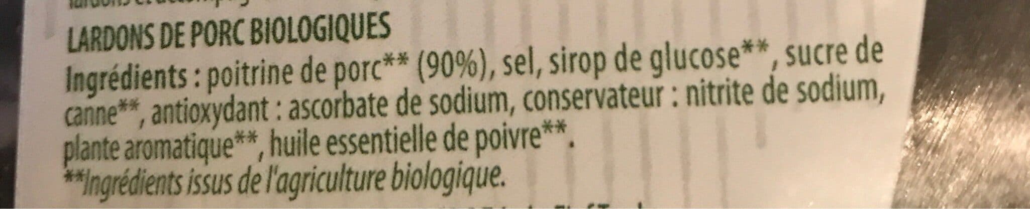 Bonjour Campagne Lardons nature Bio packshot