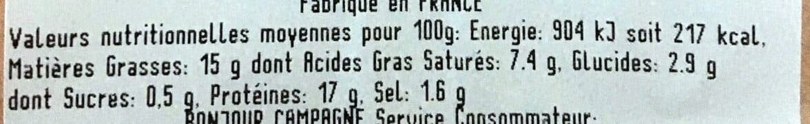 Bonjour Campagne Véritables Merguez packshot