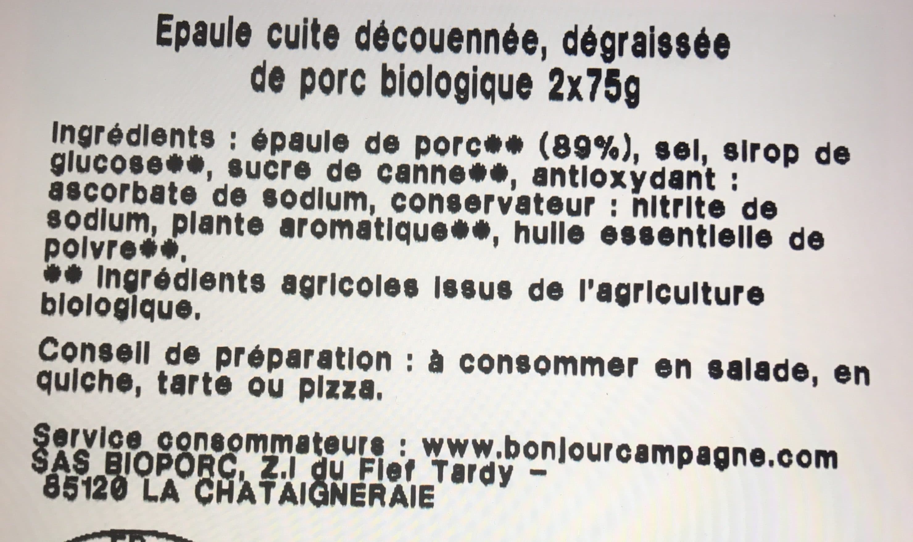 Bonjour Campagne Alumettes épaule packshot