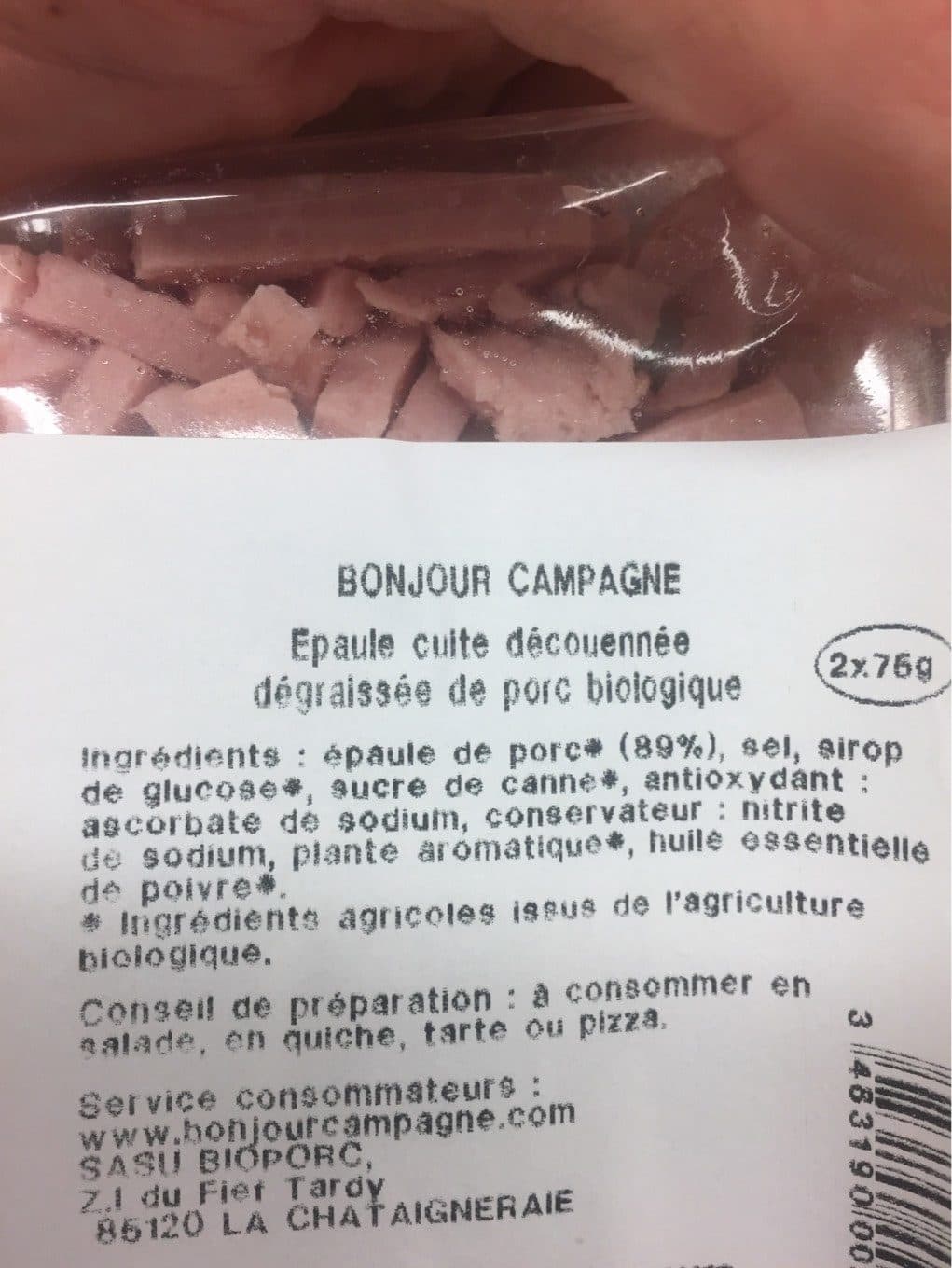 Bonjour Campagne Alumettes épaule packshot