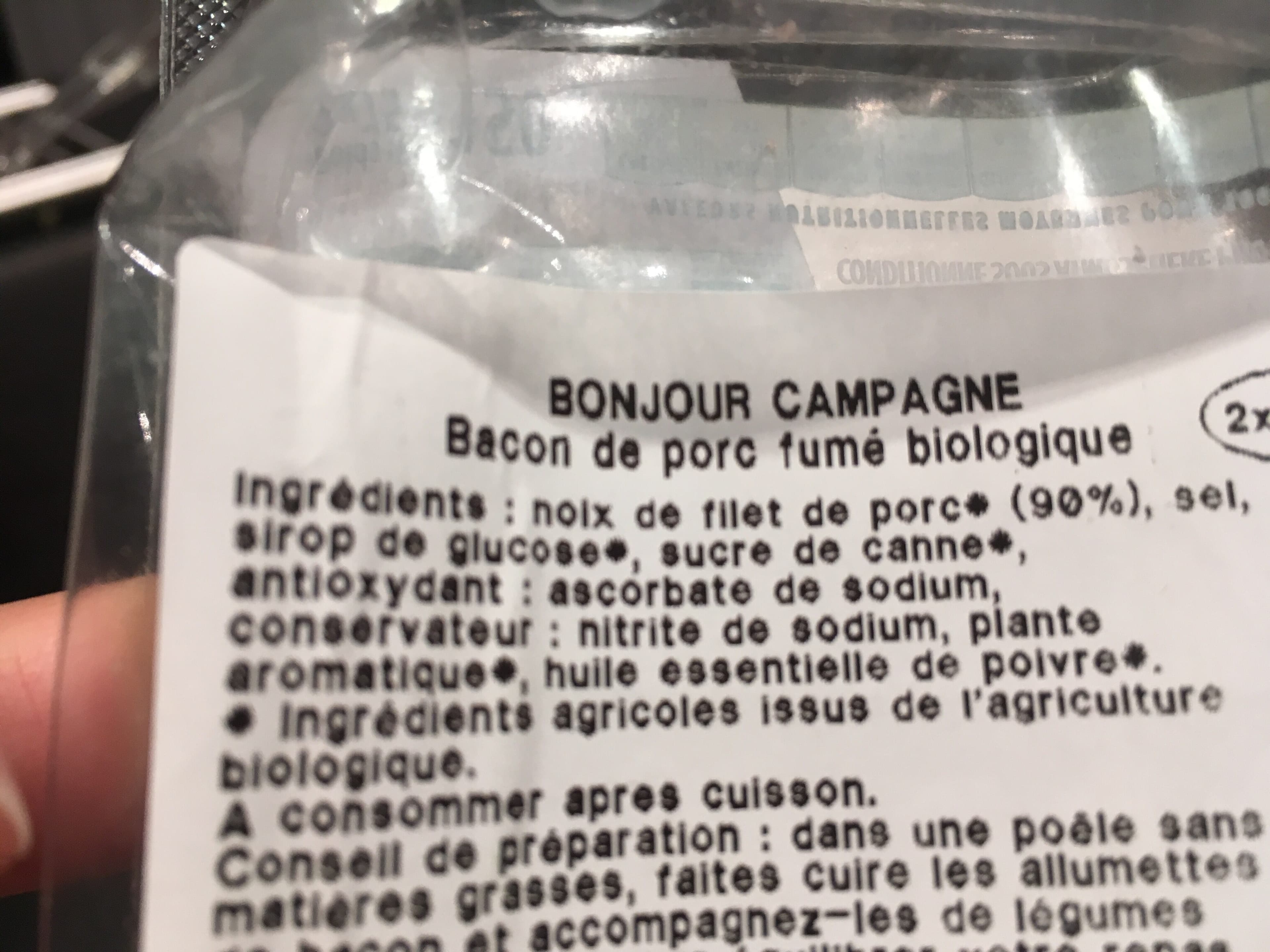 Bonjour Campagne Allumettes de bacon packshot