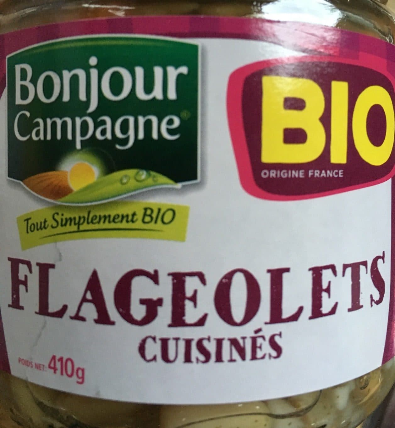 Bonjour Campagne Flageolets cuisinés packshot