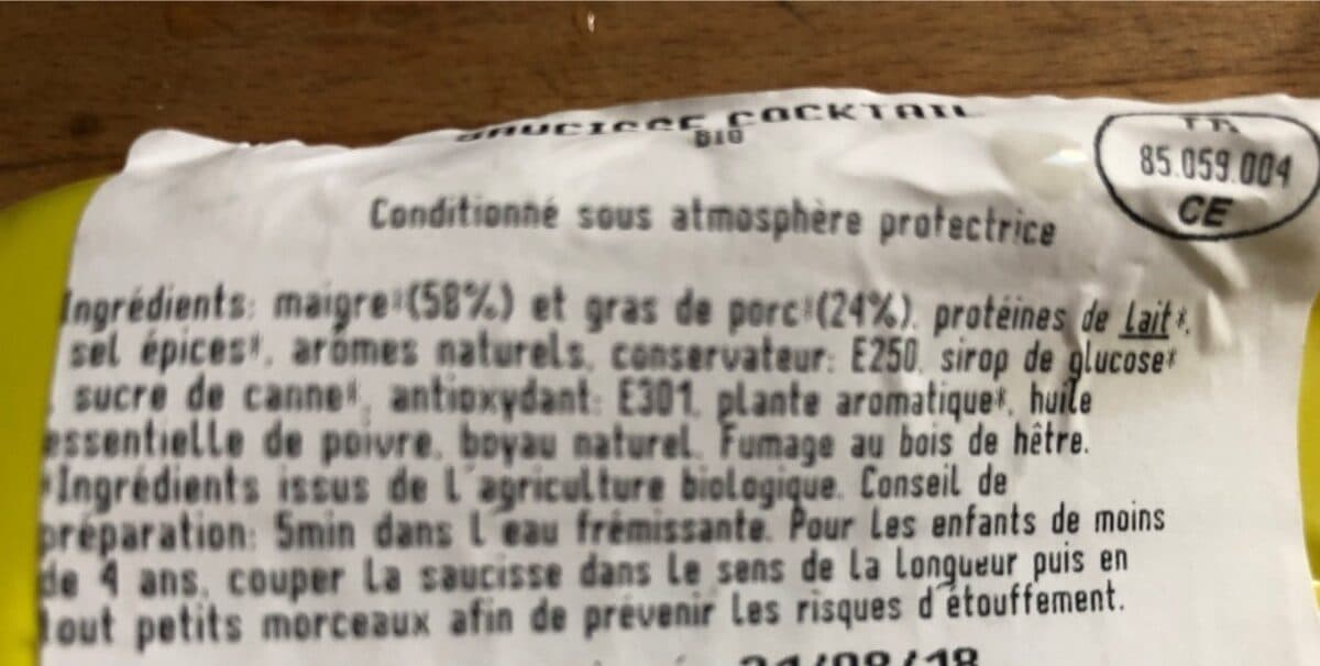 Bioporc Saucisse Cocktail 200G packshot