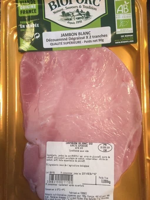 Bioporc Jambon blanc packshot