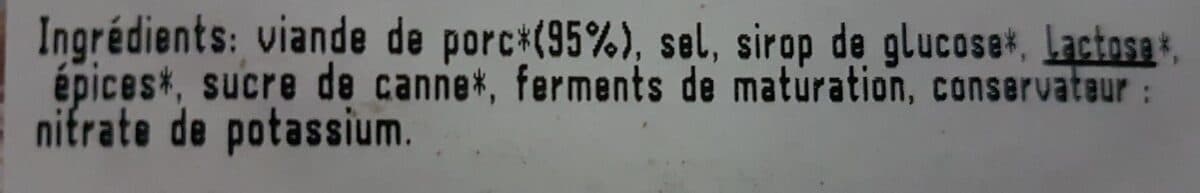 Open Food Facts Rosette de porc 80g, Bio packshot