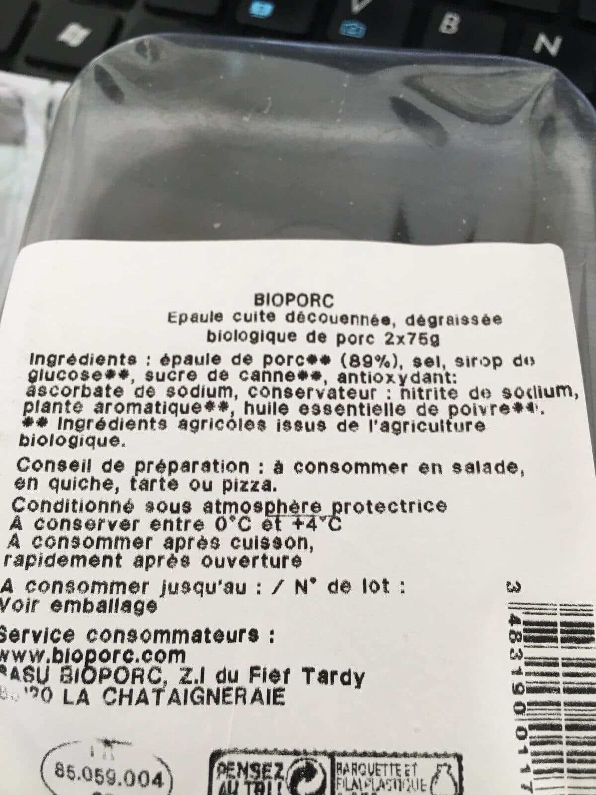 Bioporc Allumettes d'épaule packshot