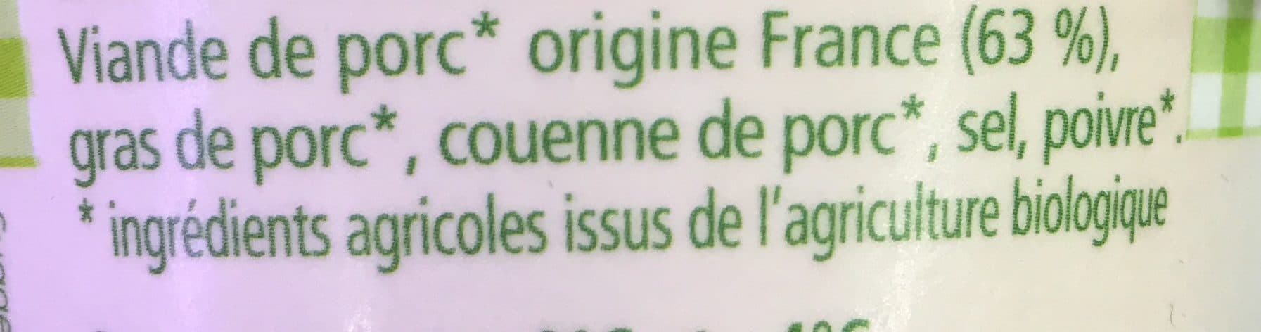 Bioporc Rillettes du Mans packshot
