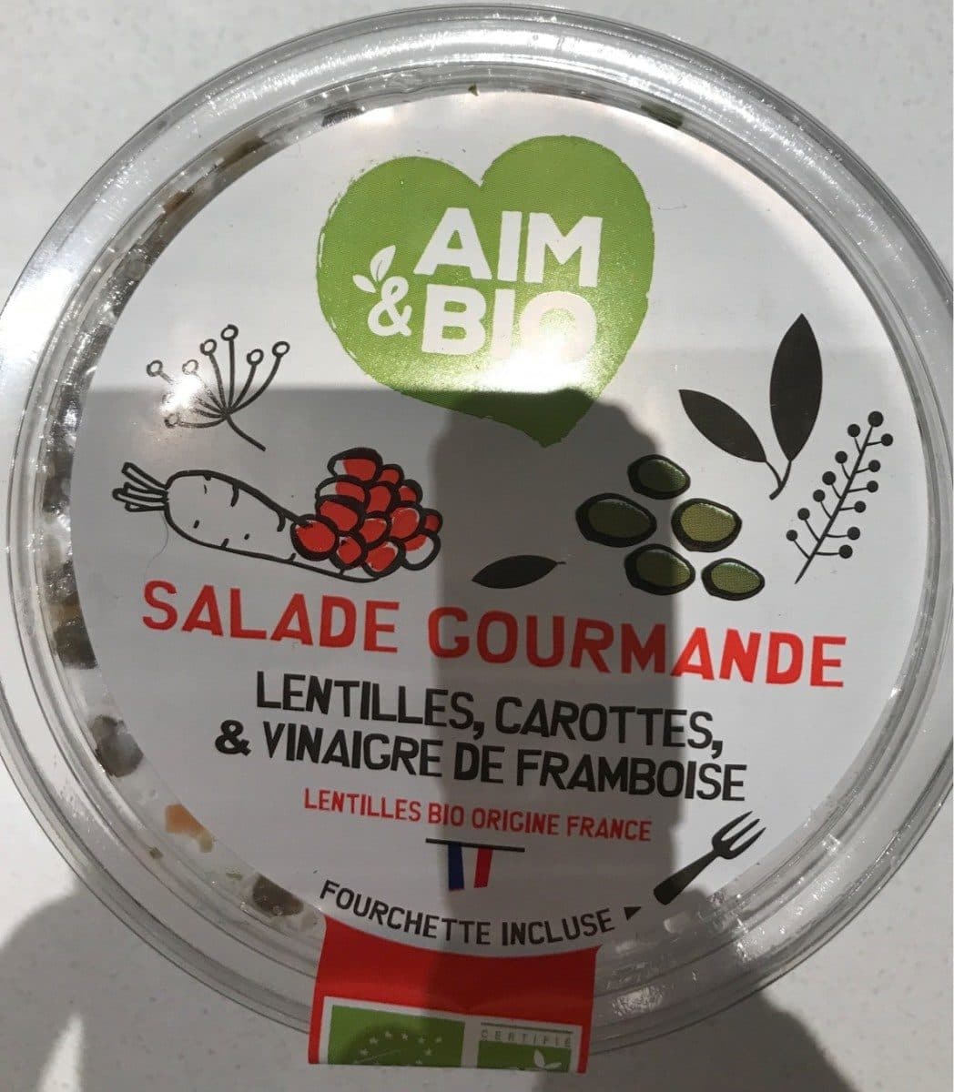 Open Food Facts Salade gourmande(lentilles,carottes,&vinaigre de framboise) packshot