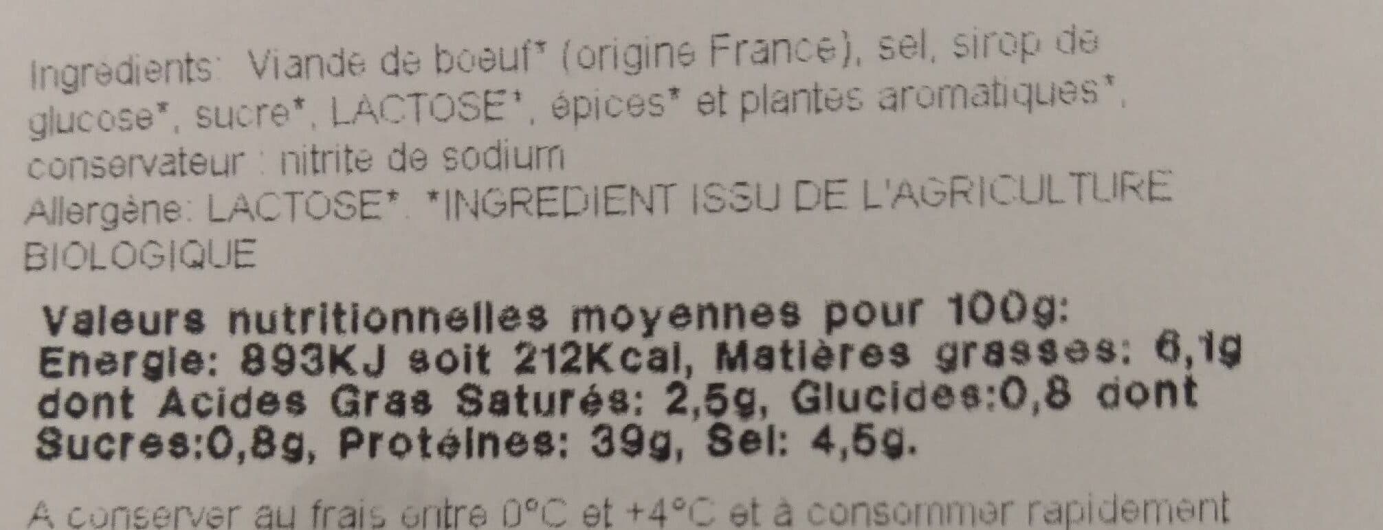 Saveurs du bocage Viande de bœuf séchée packshot