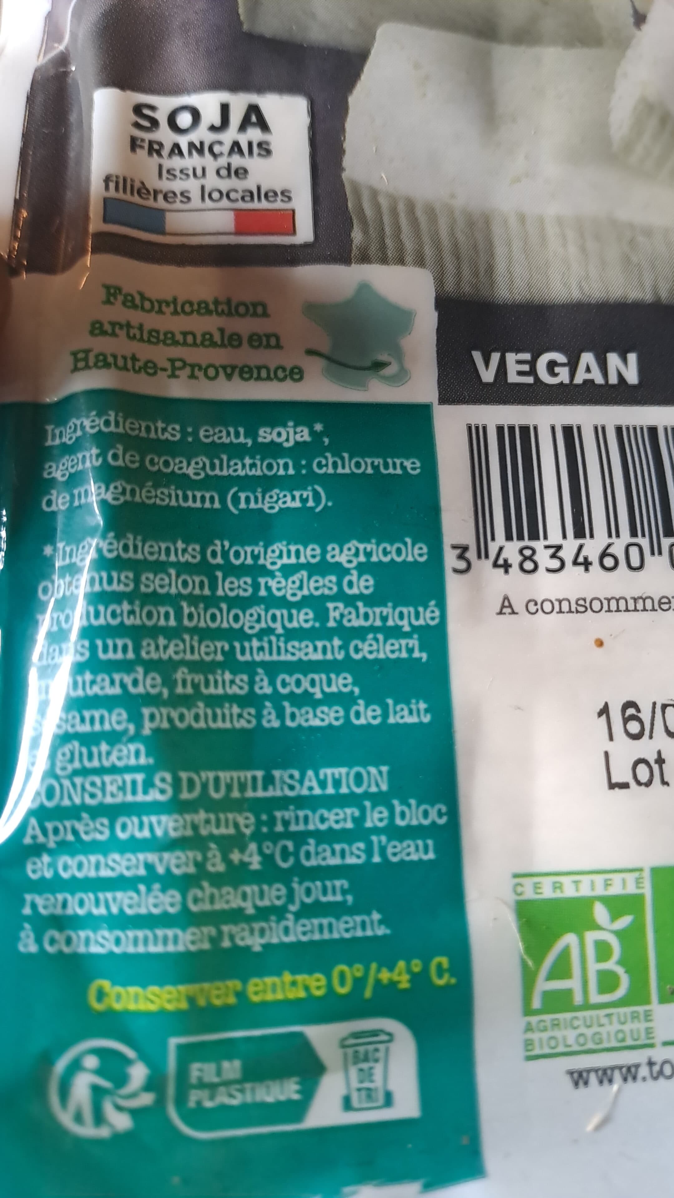 Tossolia Tofu Nature packshot