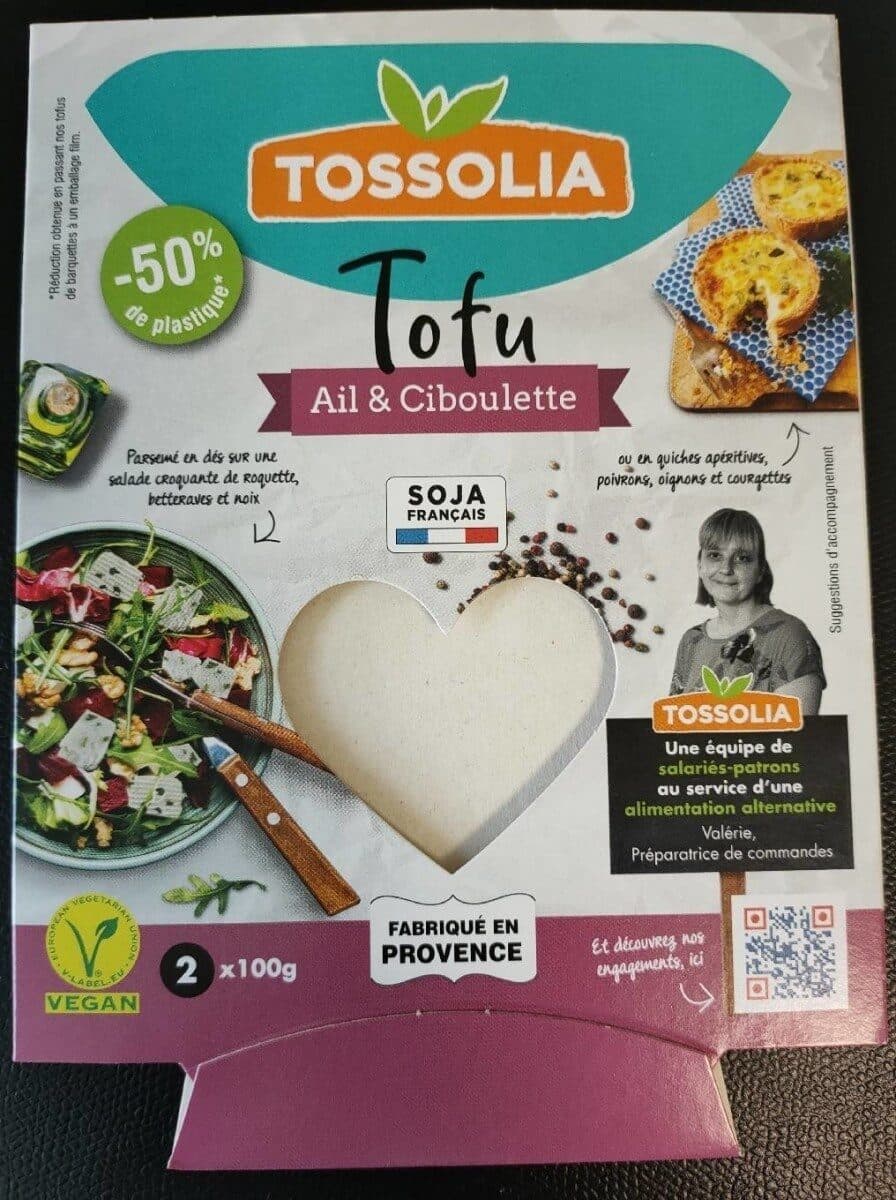 Tossolia Tofu Ail & Ciboulette packshot