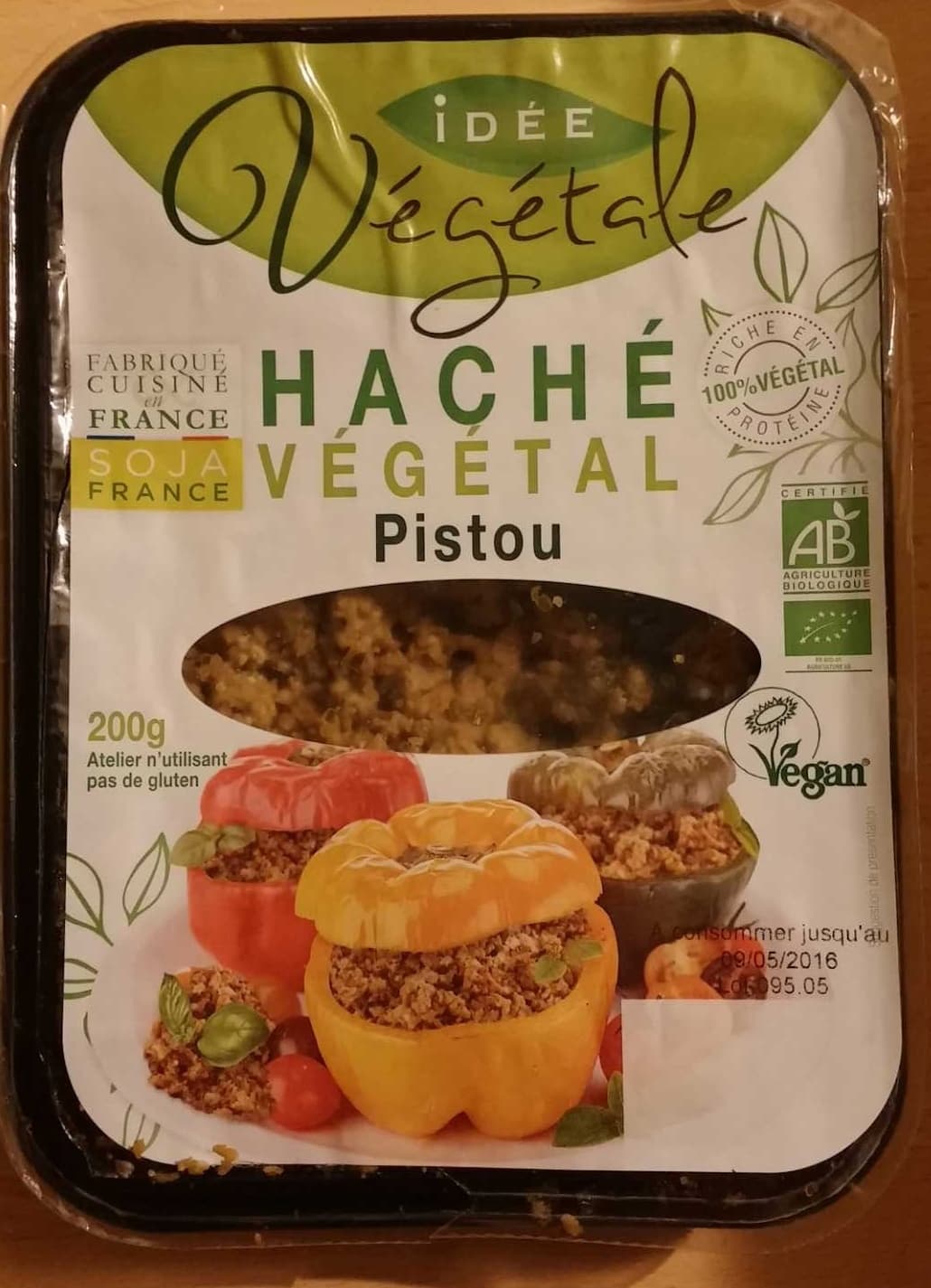 Tossolia Haché Végétal Pistou packshot