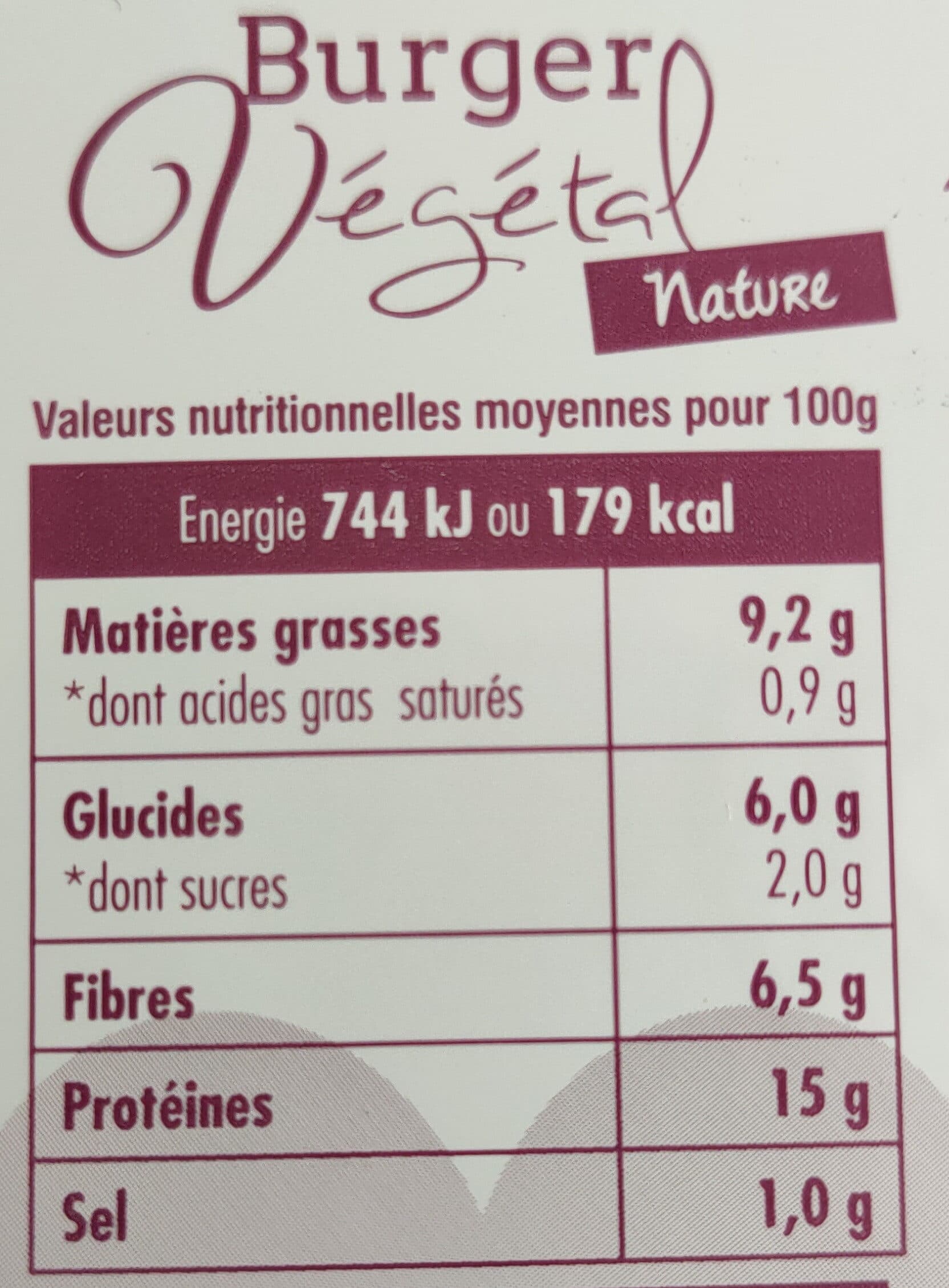Tossolia Burger Végétal packshot