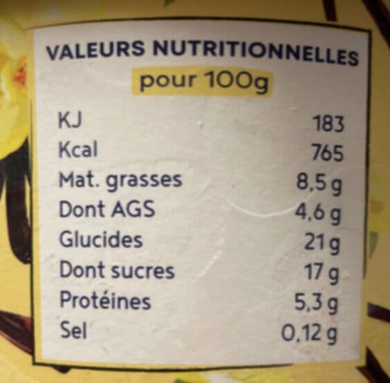 Maison Alperel Glace vanille de Madagascar packshot