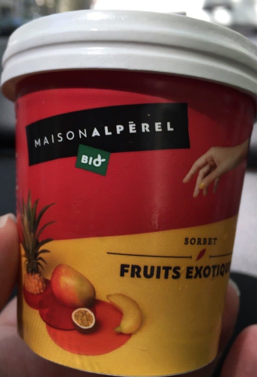 Open Food Facts Sorbet exotique packshot