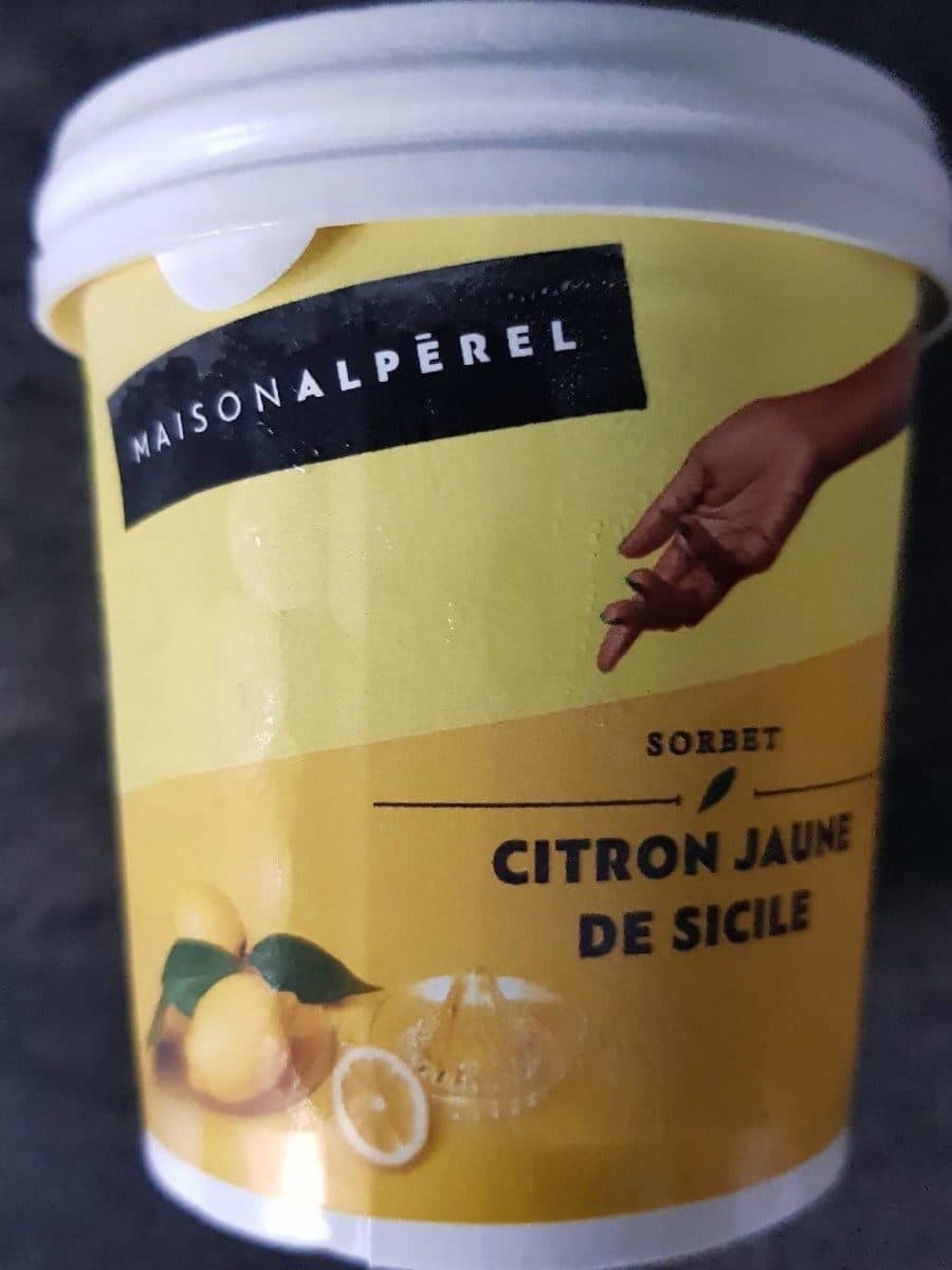 Maison Alperel Sorbet citron jaune de sicile packshot