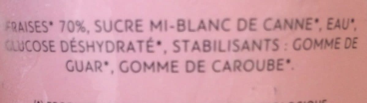 Maison Alpérel Sorbet artisanal BIO à la fraise packshot