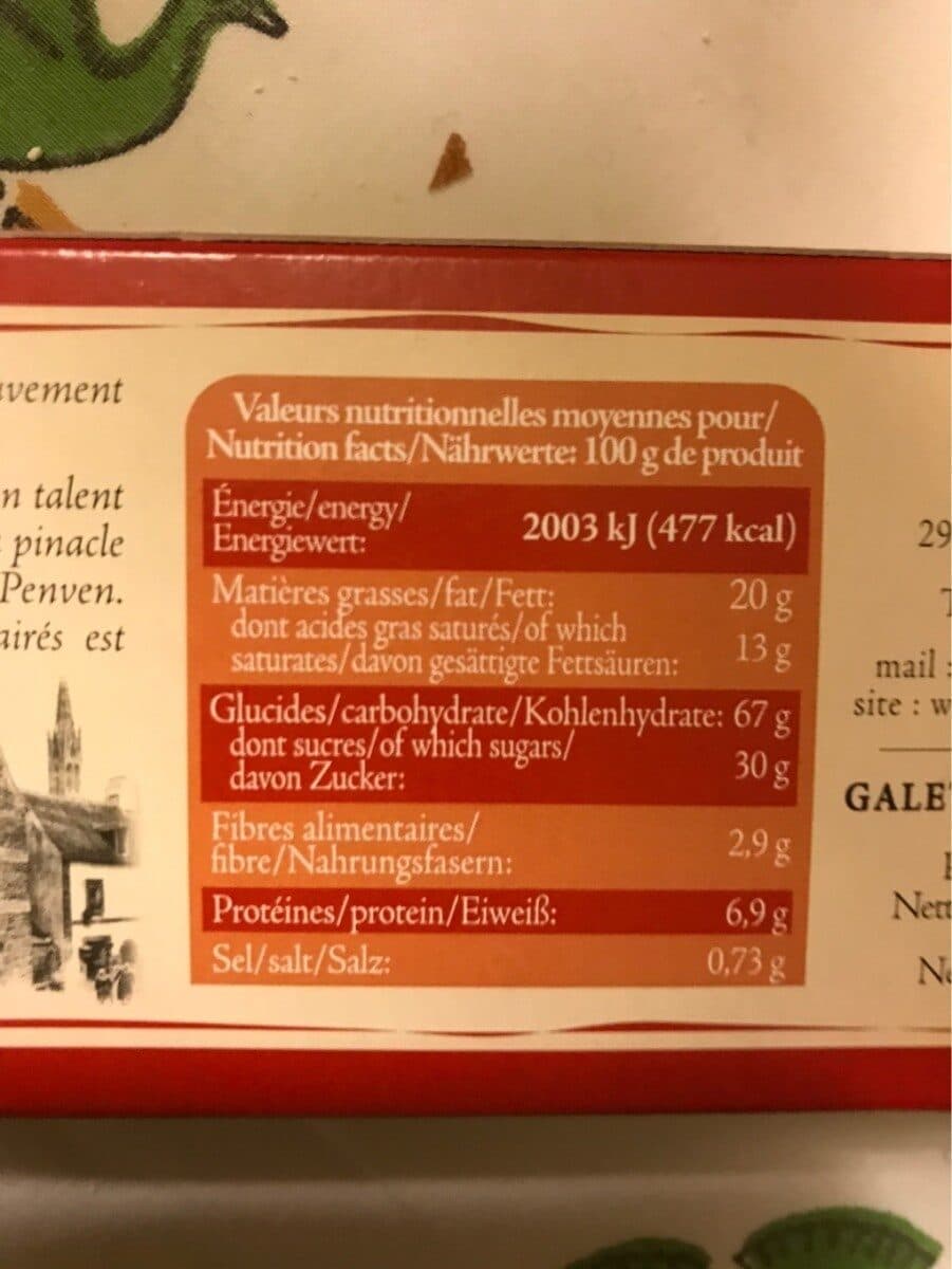 Isidore Penven Biscuit pont aven packshot