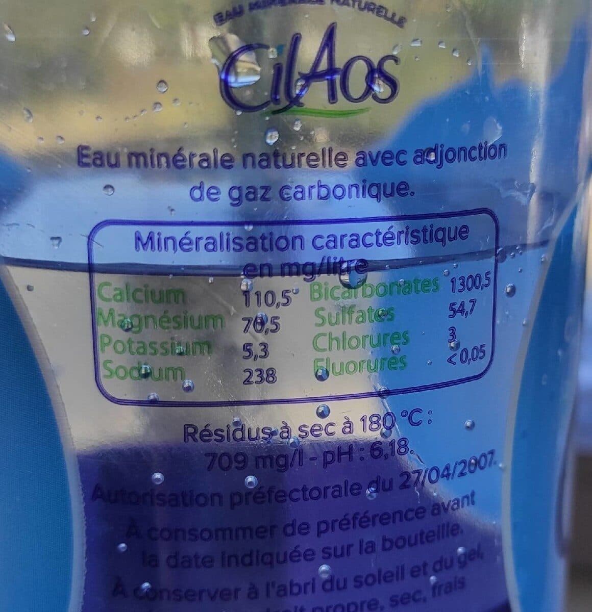 Cilaos Eau Minérale Naturelle Gazeuse packshot