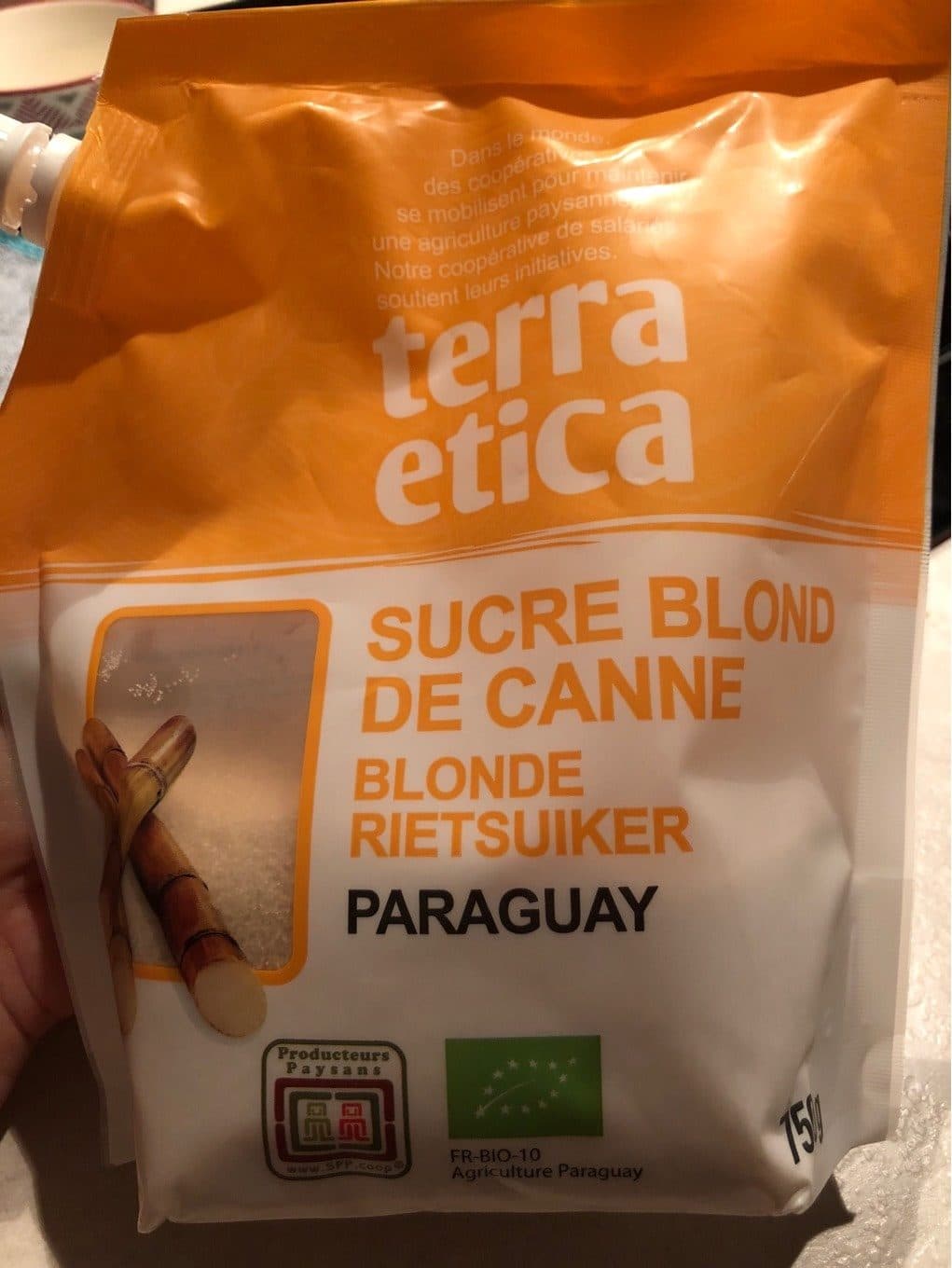 Terra Etica Sucre blond de canne packshot