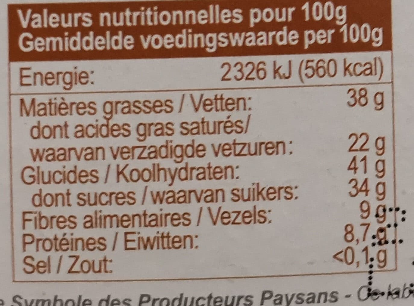 Terra etica Chocolat Graines Natures Noir 72% packshot