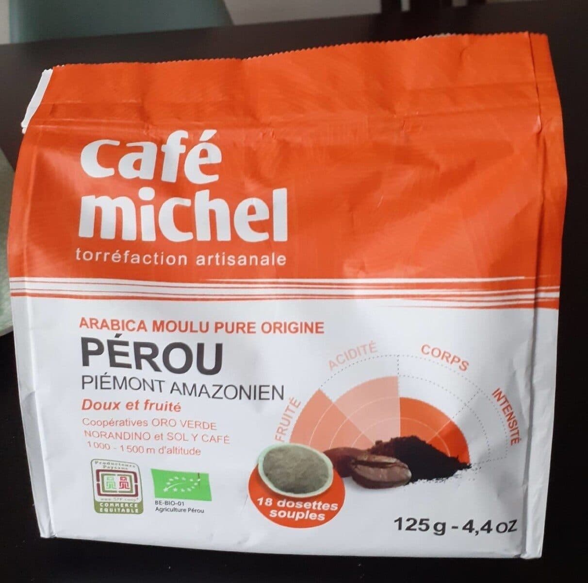 Cafe Michel Dosettes Pur Arabica Du Perou packshot