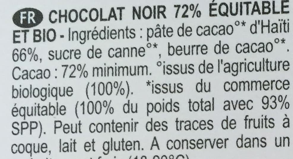 Terra Etica Chocolat noir packshot