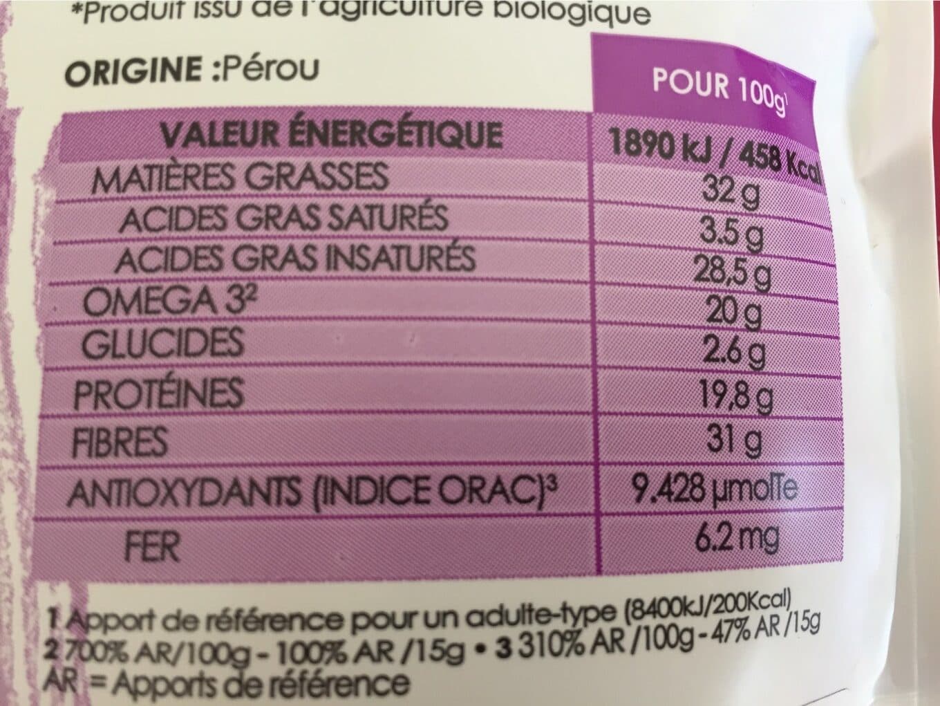 Madia Bio Graine de chia packshot