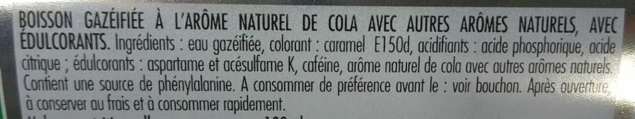Breizh Cola Boisson gazéifiée à l'arôme naturel de cola avec autres arômes naturels avec édulcorants packshot
