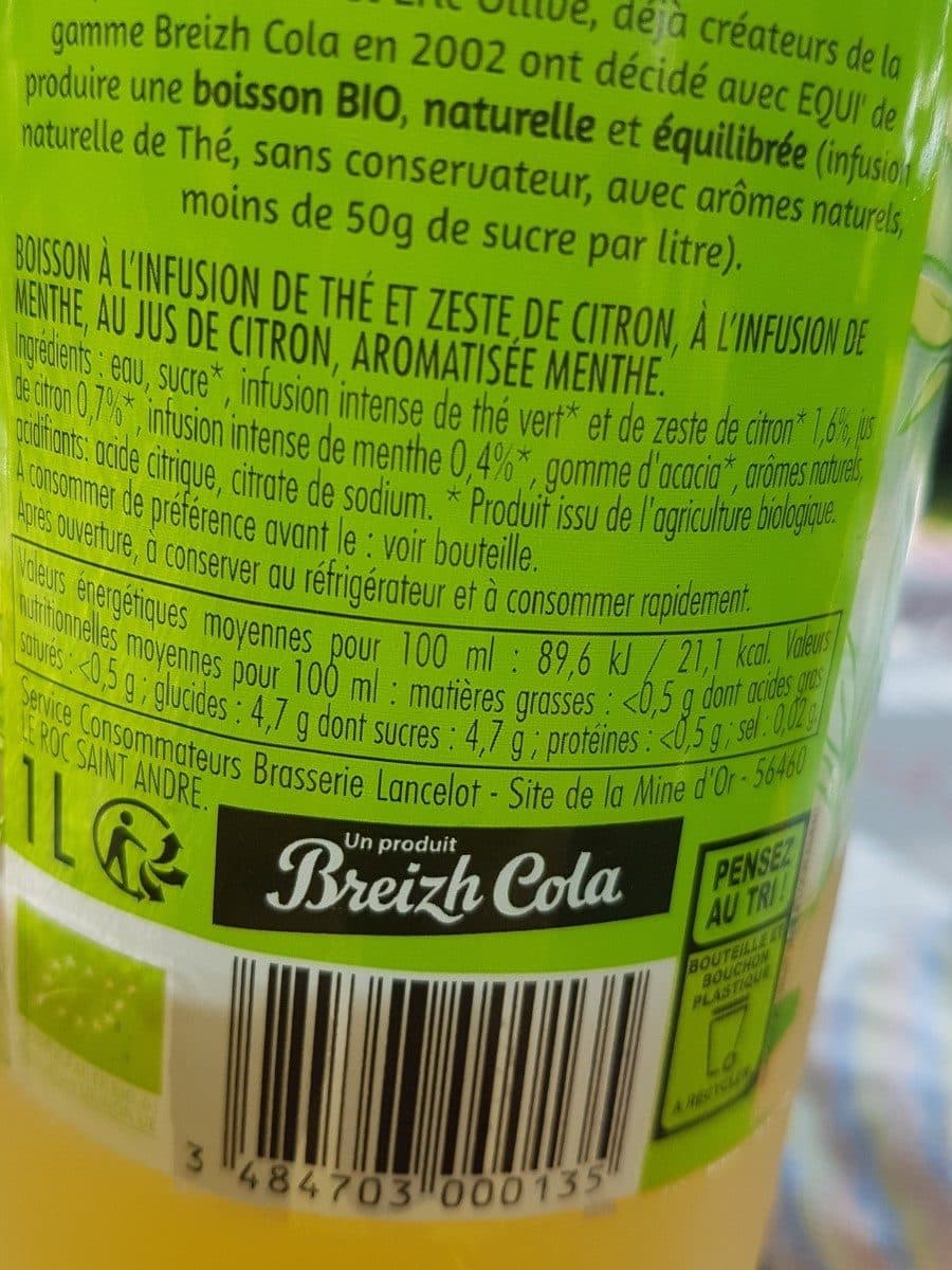equi thé EQUI’THÉ Infusion de thé vert menthe-citron packshot