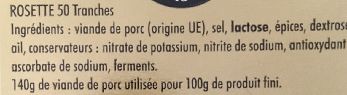Montagne Noire Rosette, 50 tranches packshot