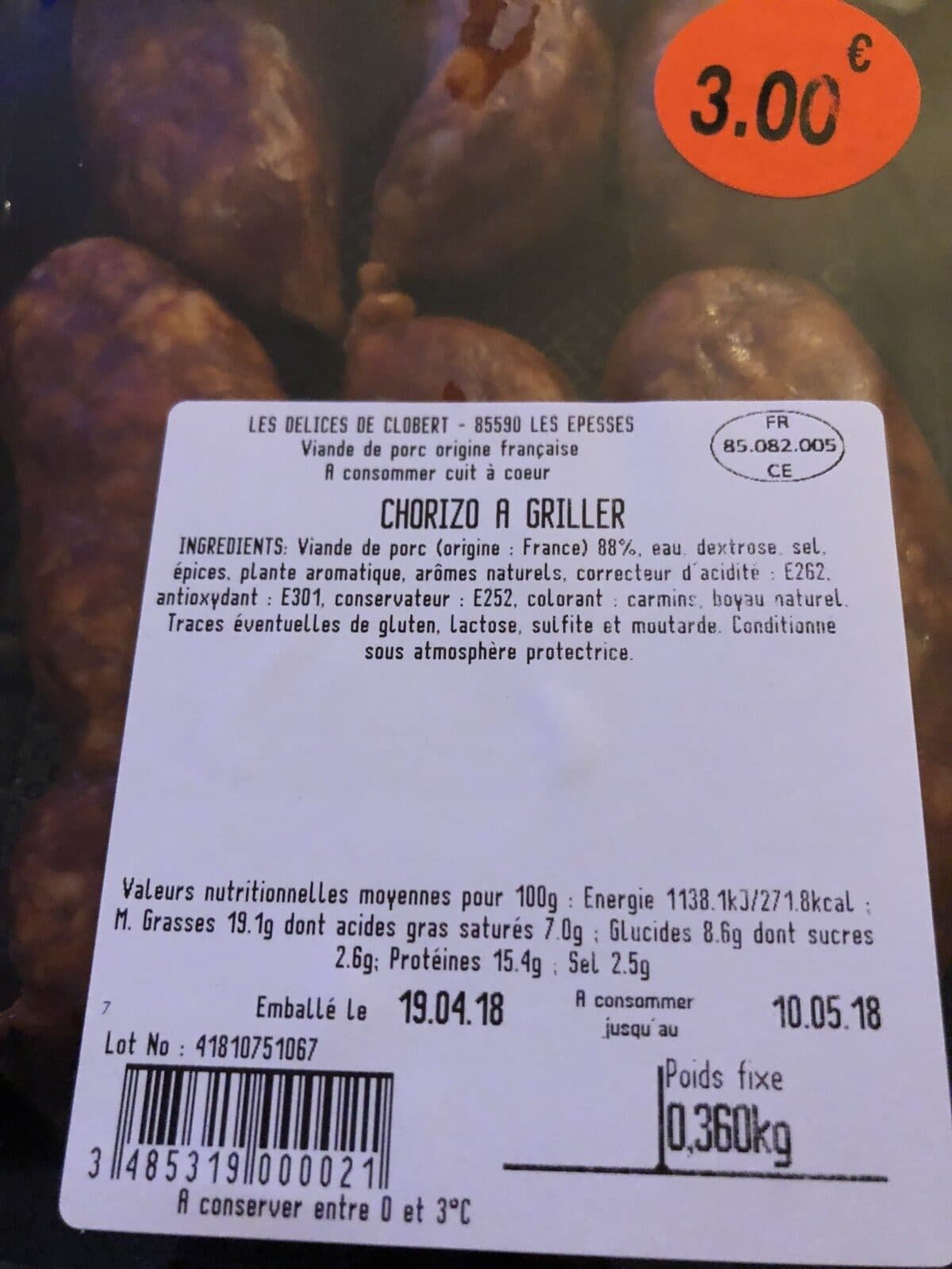 Open Food Facts Maison giffaud packshot