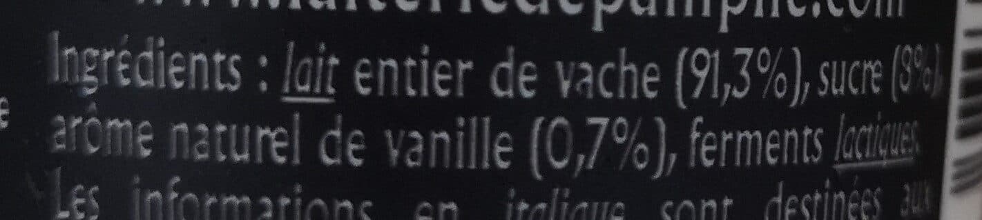 Pamplie Yaourt à la vanille packshot
