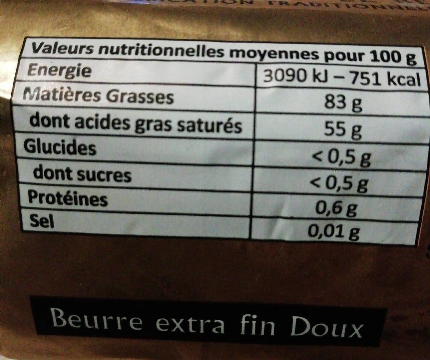 Pamplie Beurre doux packshot