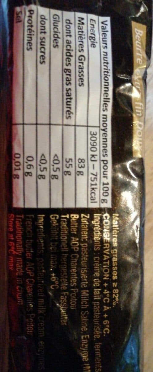 Pamplie beurre extra fin doux packshot