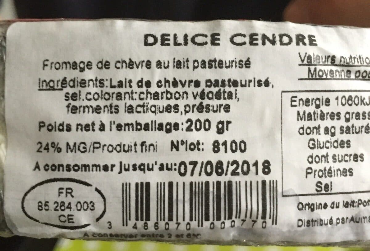 Open Food Facts Fromage de chèvre packshot