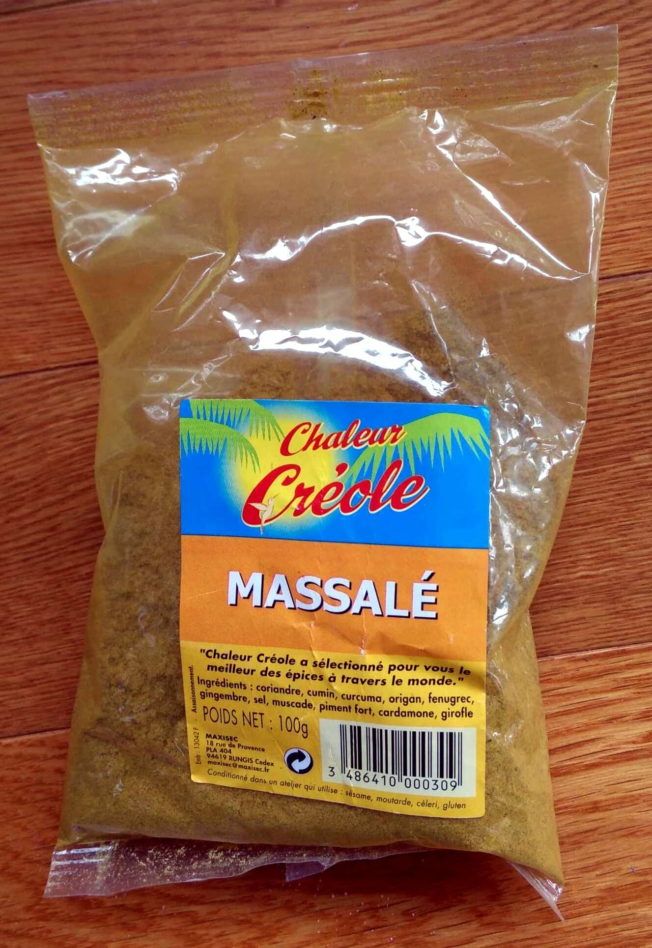 Chaleur créole Massalé packshot