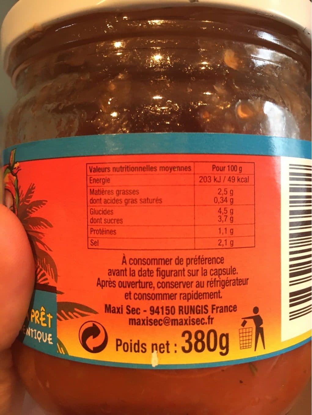 Chaleur Créole Sauce Rougail packshot
